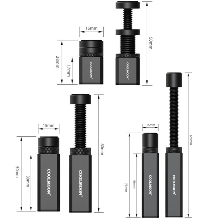 COOLMOON Graphics Card Stand Desktop Computer Graphics Card Vertical Top Support Bracket Screw Telescopic Support Rods