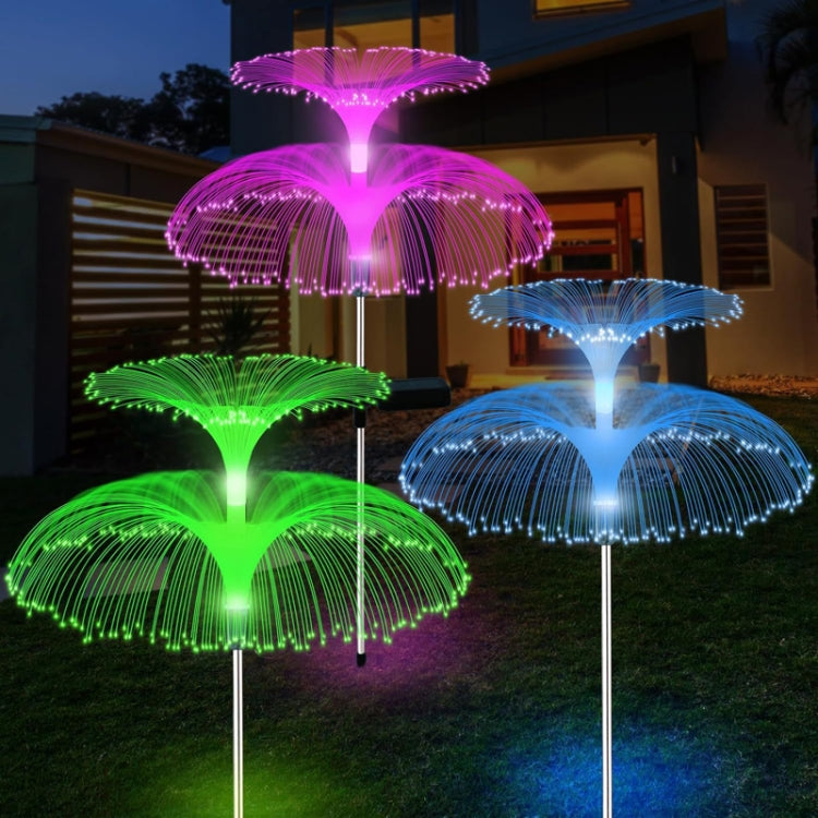 Solar Fiber Optic Light Double Layer Jellyfish Light LED Outdoor Garden Decoration Atmosphere Lamp My Store