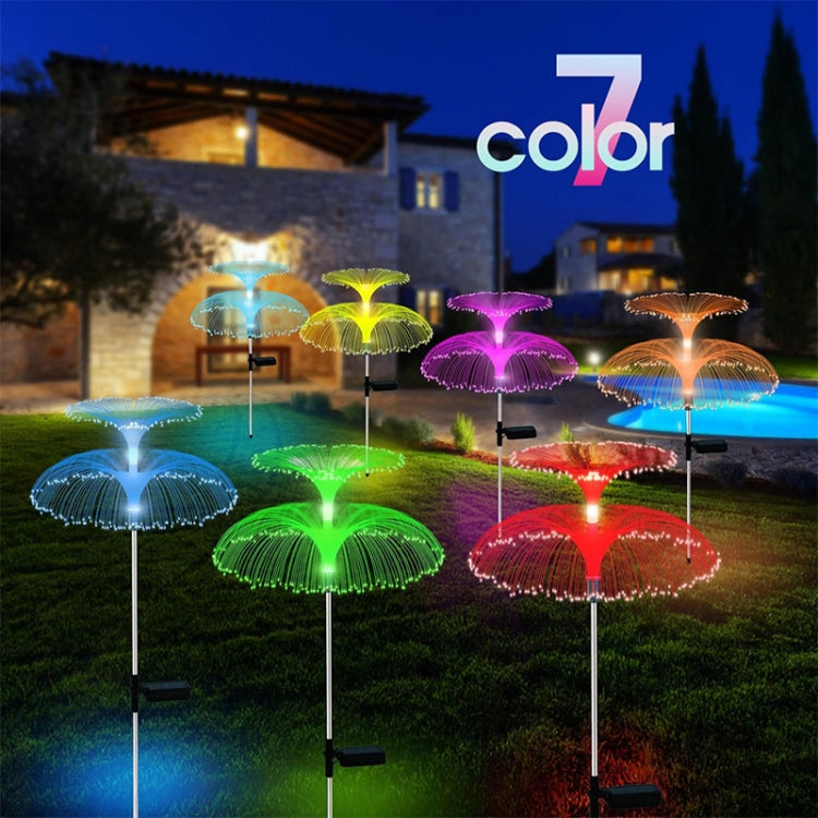 Solar Fiber Optic Light Double Layer Jellyfish Light LED Outdoor Garden Decoration Atmosphere Lamp My Store