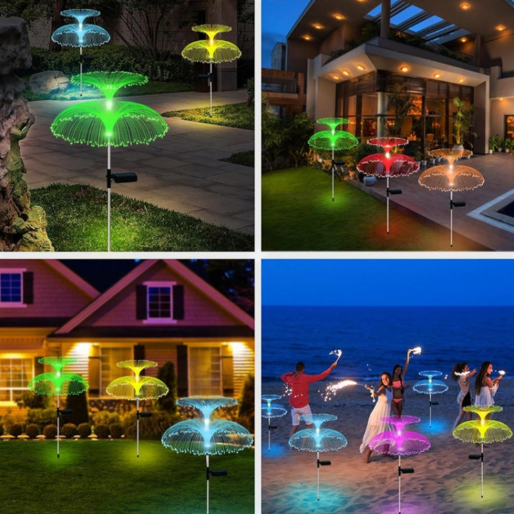 Solar Fiber Optic Light Double Layer Jellyfish Light LED Outdoor Garden Decoration Atmosphere Lamp My Store