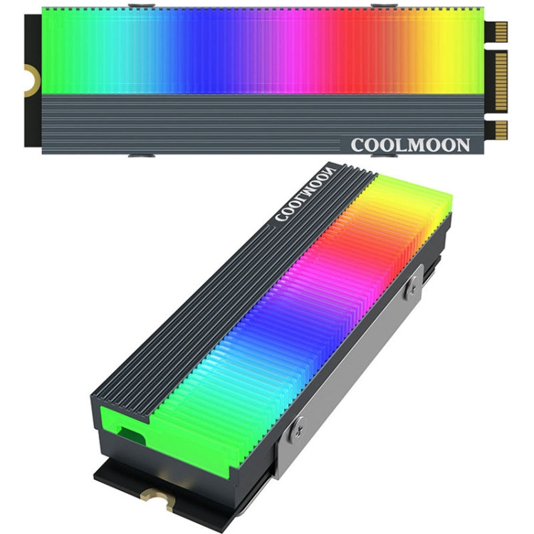 COOLMOON CM-M2A M.2 2280 Solid State Drive Cooler 5V ARGB Hard Drive Heatsink My Store