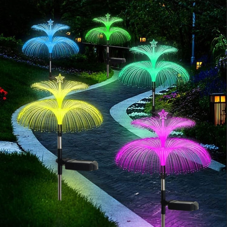 Solar Optical Fiber Jellyfish Lights Outdoor LED Waterproof Garden Decoration Ambiance Light My Store