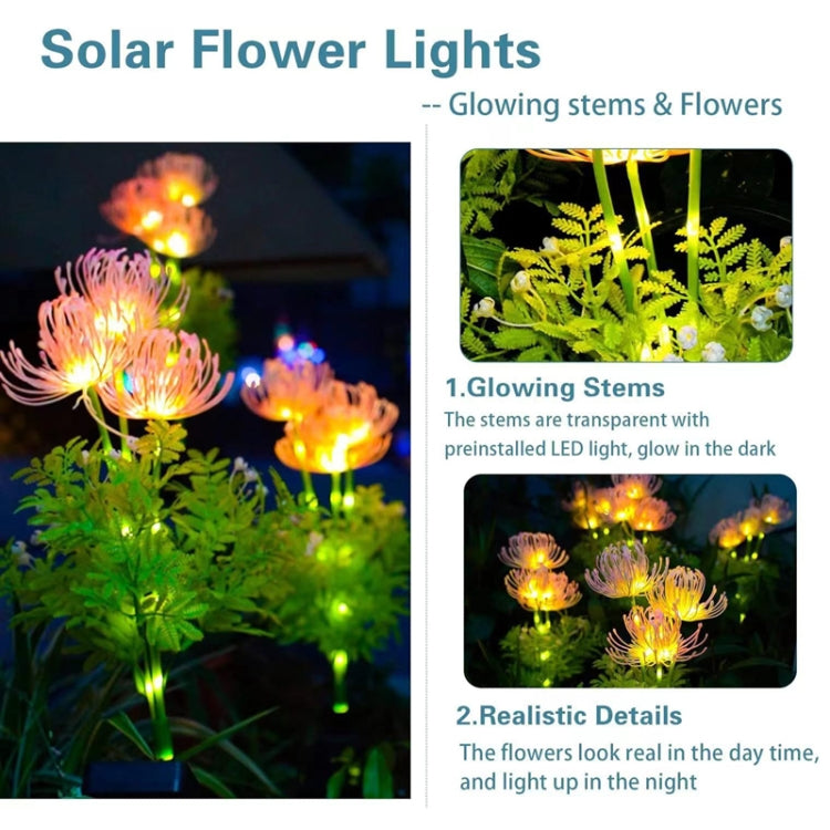 Solar Garden Decorative Lights LED Outdoor Glowing Petals Waterproof Ground Plug Ambient Lights My Store