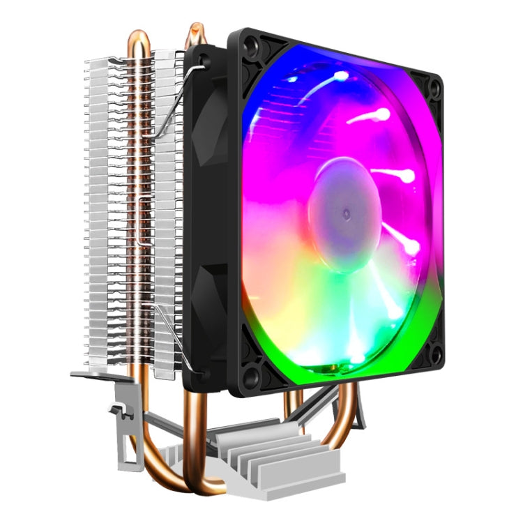 COOLMOON Frost Double Copper Tube CPU Fan Desktop PC Illuminated Silent AMD Air-Cooled Cooler My Store