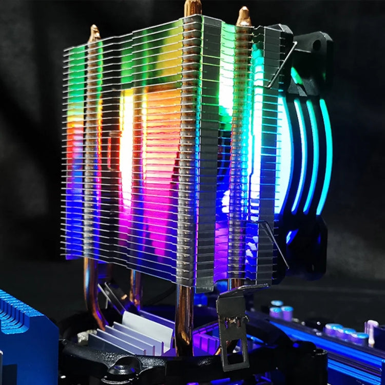 COOLMOON Frost Double Copper Tube CPU Fan Desktop PC Illuminated Silent AMD Air-Cooled Cooler My Store