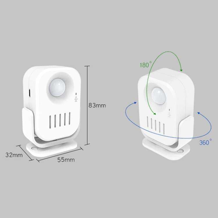 Intelligent Infrared Sensor Recordable Doorbell Welcome Voice Prompt Loudspeaker Reluova