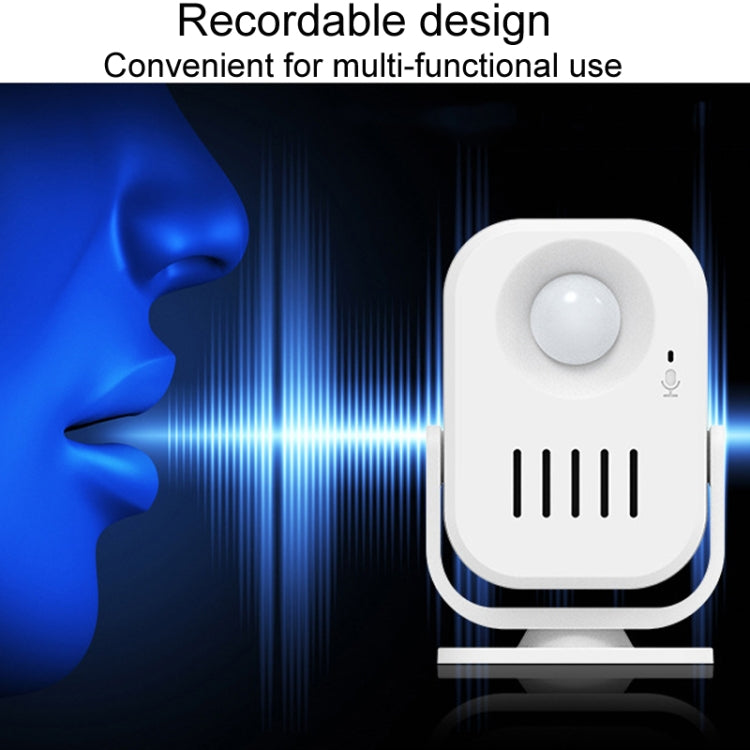 Intelligent Infrared Sensor Recordable Doorbell Welcome Voice Prompt Loudspeaker Reluova