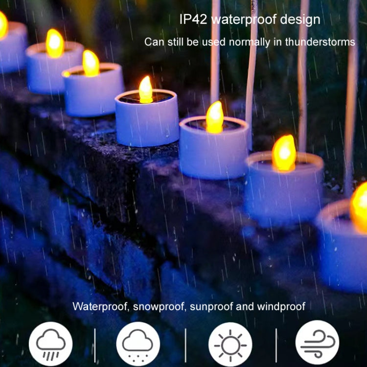 Solar Candle Lights Outdoor Waterproof Yard Light Garden Decoration Ambiance Lamp My Store