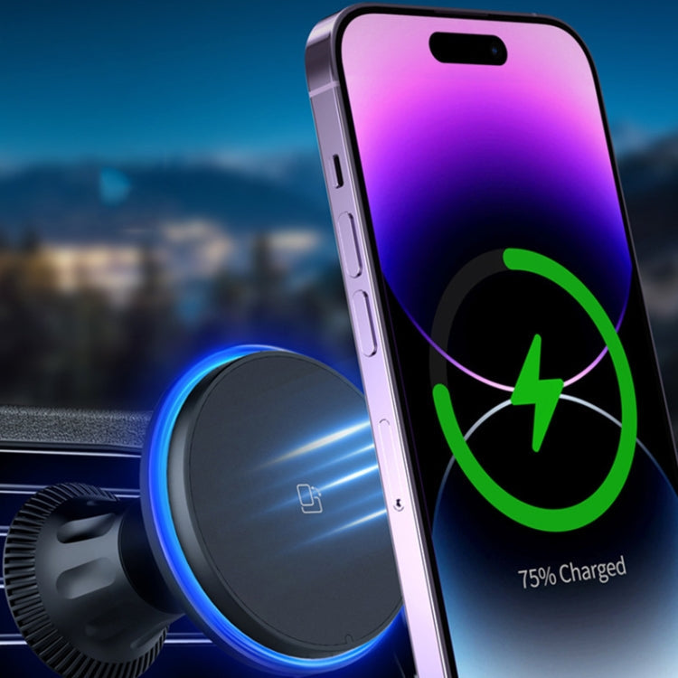 Car Magnetic Wireless Charging Cell Phone Holder With Ambient Light ÎҵÄÉ̵ê