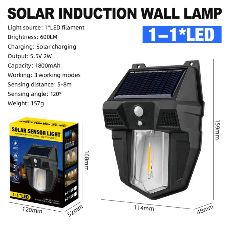 Outdoor Solar Light Tungsten Wall Light Waterproof Patio Sensor Night Lamp My Store