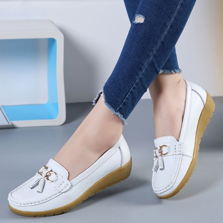 Leather Anti-Slip Flat Shoes Women Casual Shoes My Store