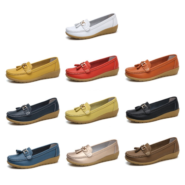 Leather Anti-Slip Flat Shoes Women Casual Shoes My Store