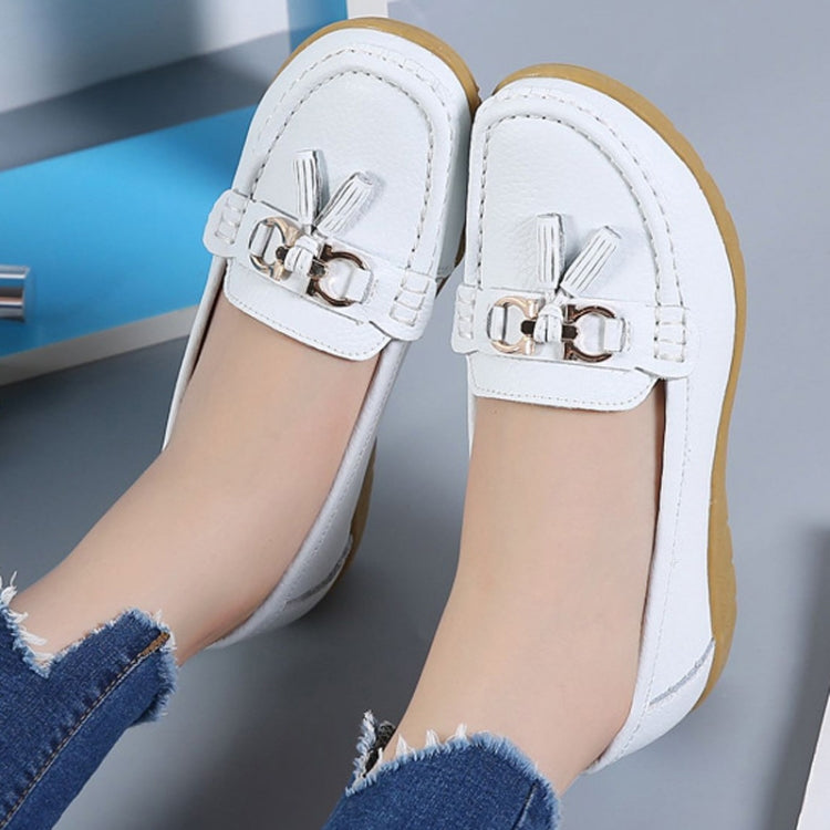 Leather Anti-Slip Flat Shoes Women Casual Shoes