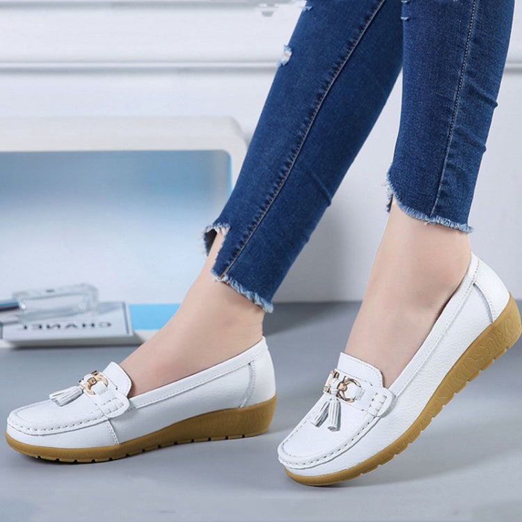 Leather Anti-Slip Flat Shoes Women Casual Shoes My Store