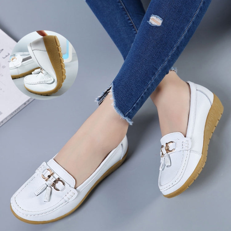 Leather Anti-Slip Flat Shoes Women Casual Shoes My Store