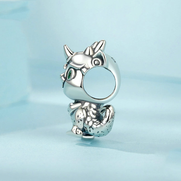 S925 Sterling Silver New Year Cute Little Dragon DIY Beads My Store