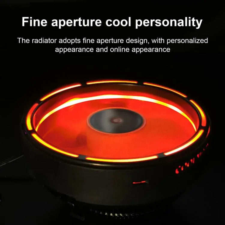 COOLMOON CPU Cooler Desktop Computer Auto Color Change Multi-Platform Mute Cooling Fan My Store