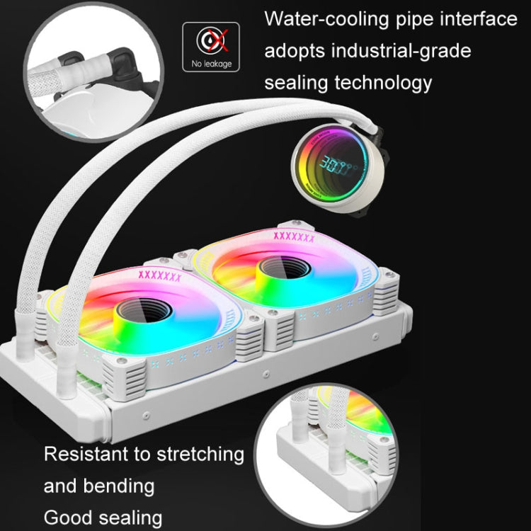 COOLMOON CM-YM-240T Digital ARGB Lens Edition Integrated Water Cooling CPU Cooler Temperature Display CPU Fan My Store