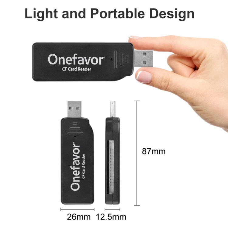 Onefavor USB2.0 High Speed Read And Write CF Card Reader