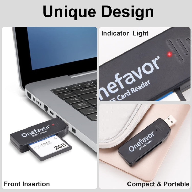 Onefavor USB2.0 High Speed Read And Write CF Card Reader