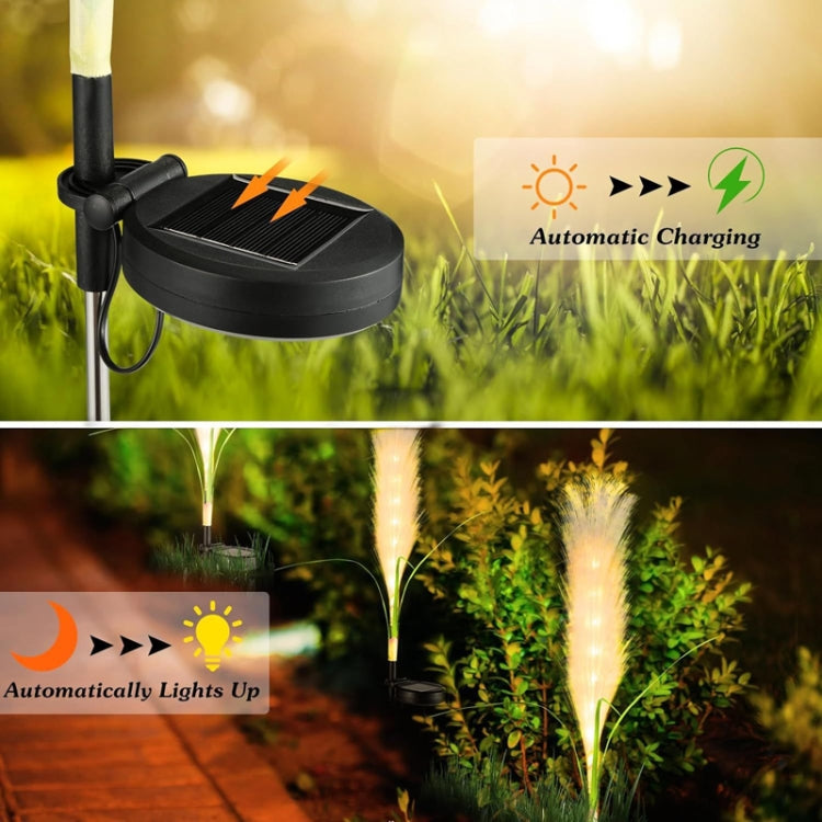 LED Solar Fiber Optic Reed Light Outdoor Waterproof Lawn Lamp Balcony Garden Decoration Light My Store