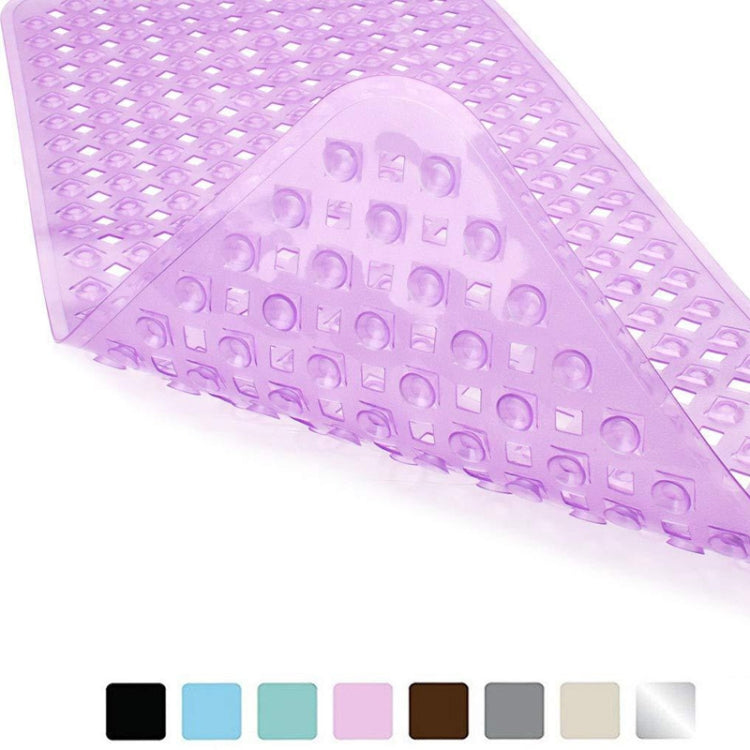 Non-slip Bath Mat Diamond Cut Bathtub Mats With Drain Holes And Suction Cup Reluova