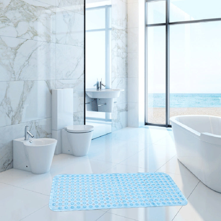 Non-slip Bath Mat Diamond Cut Bathtub Mats With Drain Holes And Suction Cup