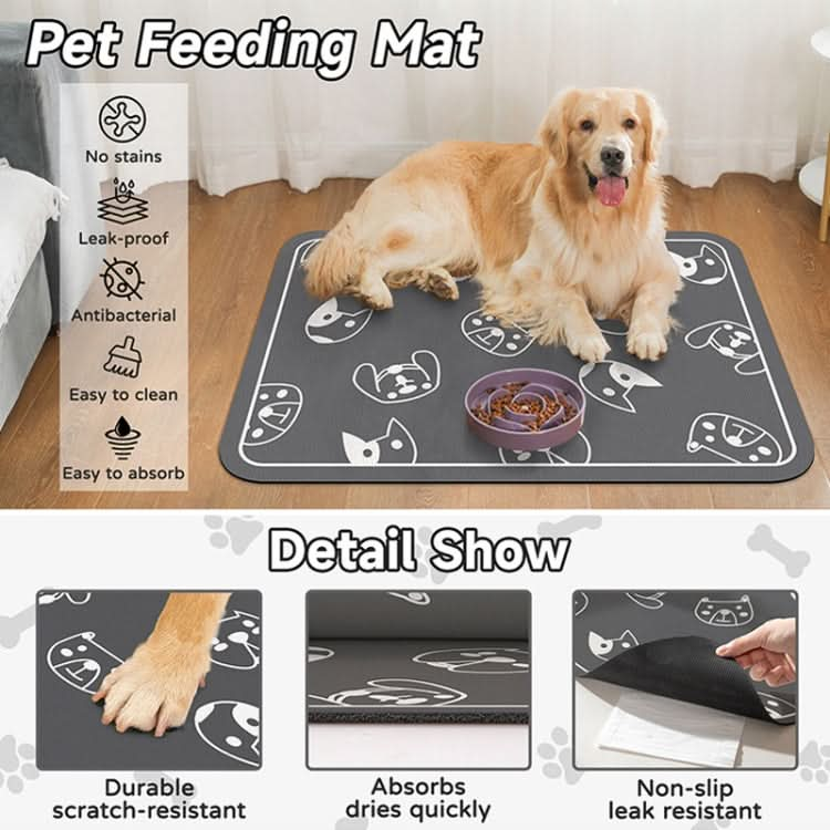 Pet Floor Mat Anti-Tear And Bite Absorbent Feeding Mat Sleeping Anti-Slip Dog Nest Pad - Reluova