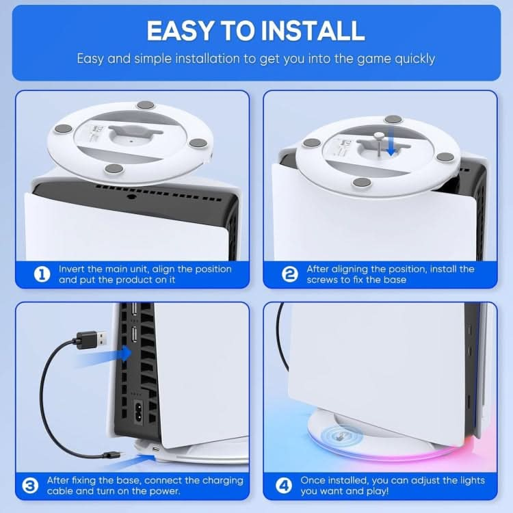 For Sony PS5 Slim IPEGA Universal Game Console Vertical Cooling Base Holder Reluova