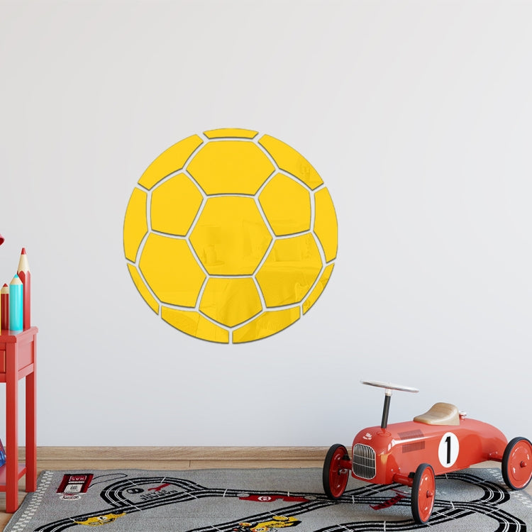 Football Acrylic 3D Wall Stickers Self-adhesive Home Background Wall Decoration Mirror Paste My Store