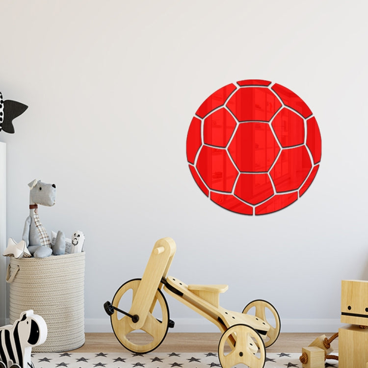 Football Acrylic 3D Wall Stickers Self-adhesive Home Background Wall Decoration Mirror Paste My Store