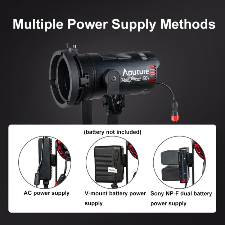 Aputure Adjustable Focus LED Photography Light Indoor Interview Video Live Fill Light