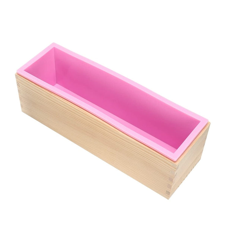 1200ml DIY Handmade Soap Mold Rectangular Wooden Box Cold Soap Mold