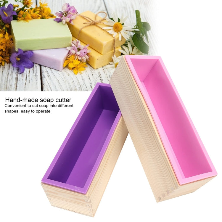 1200ml DIY Handmade Soap Mold Rectangular Wooden Box Cold Soap Mold