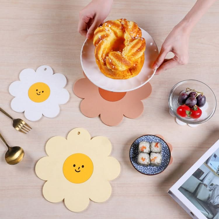 Sunflower Cute PVC Heat Insulation Mat Household High Temperature Resistant Table Pad Reluova