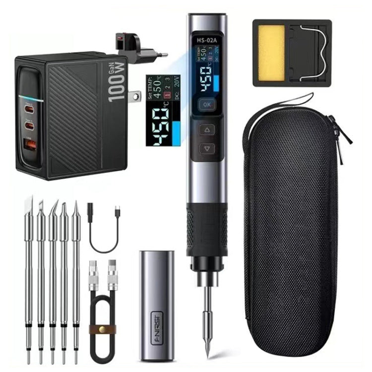 FNIRSI Portable Constant Temperature Soldering Iron Set