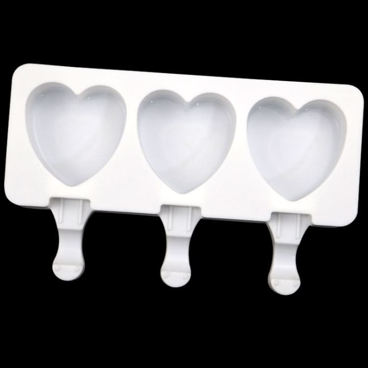 3 Grids Heart Shape Ice Cream Model DIY Pudding Mold Without Stick-Reluova