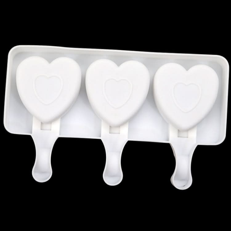 3 Grids Heart Shape Ice Cream Model DIY Pudding Mold Without Stick-Reluova