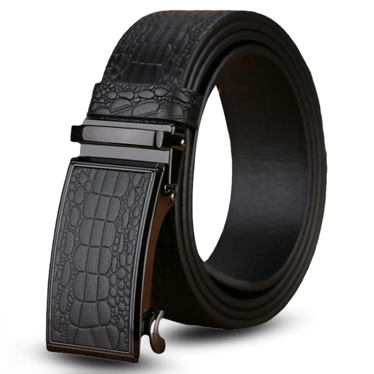 Crocodile Pattern Leather Men Business Belt Without Buckle My Store