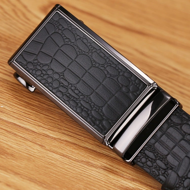 Crocodile Pattern Leather Men Business Belt Without Buckle My Store