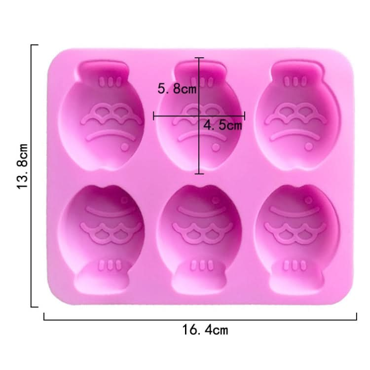 6 Grids Little Fish Shape Silicone Cake Mould Handmade Soap Mould-Reluova