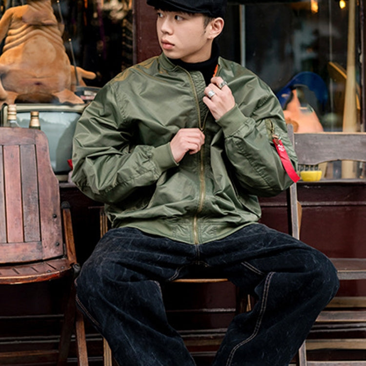 Spring Autumn Thin Man Jacket Loose Nylon Baseball Clothing