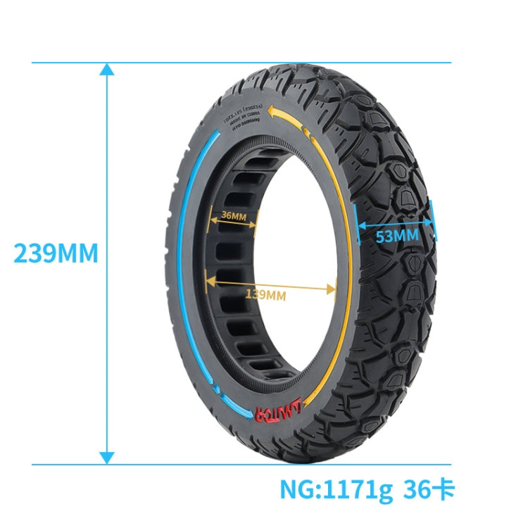 AIMITE 10 x 2.125 36 Card 250 x 54 10 inch Modified Solid Tire for Scooter Reluova