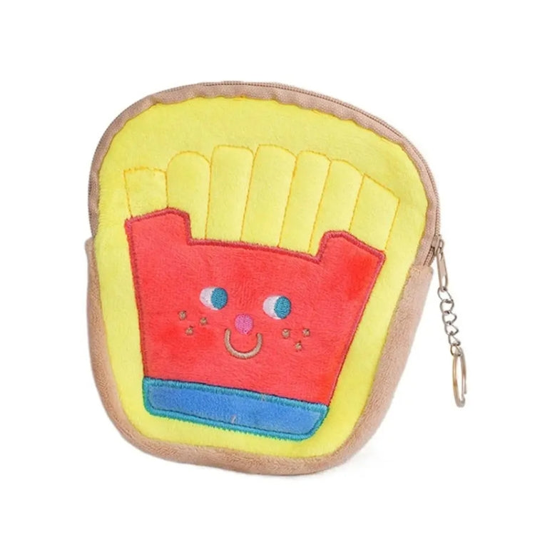 Cute Breakfast Cartoon Wallet Coin Lipstick Data Cable Storage Bag Purse My Store