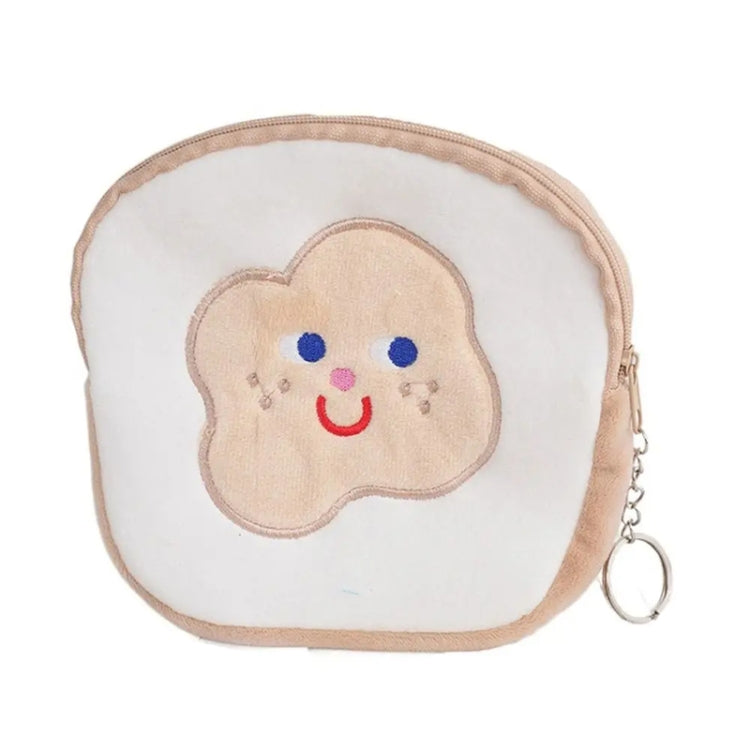 Cute Breakfast Cartoon Wallet Coin Lipstick Data Cable Storage Bag Purse My Store