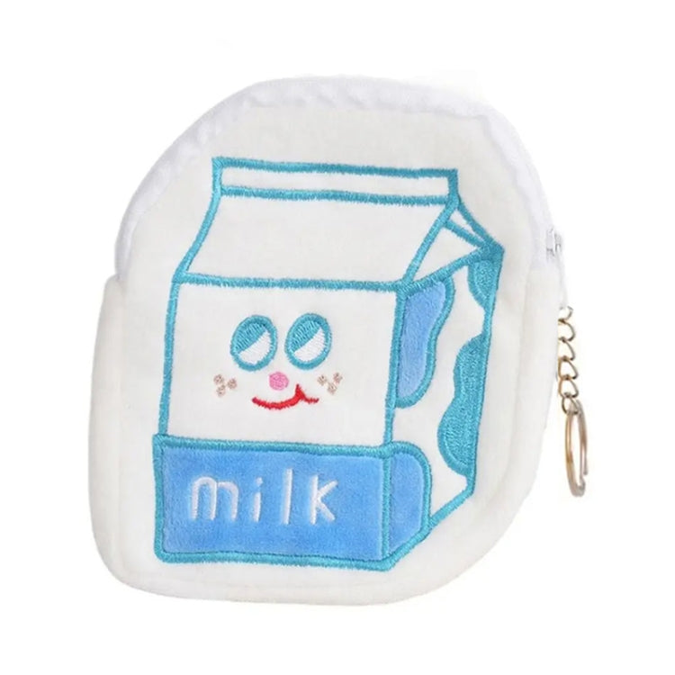 Cute Breakfast Cartoon Wallet Coin Lipstick Data Cable Storage Bag Purse My Store