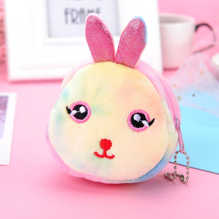 Mini Colorful Round Plush Coin Purse Lipstick Data Cable Portable Bag My Store