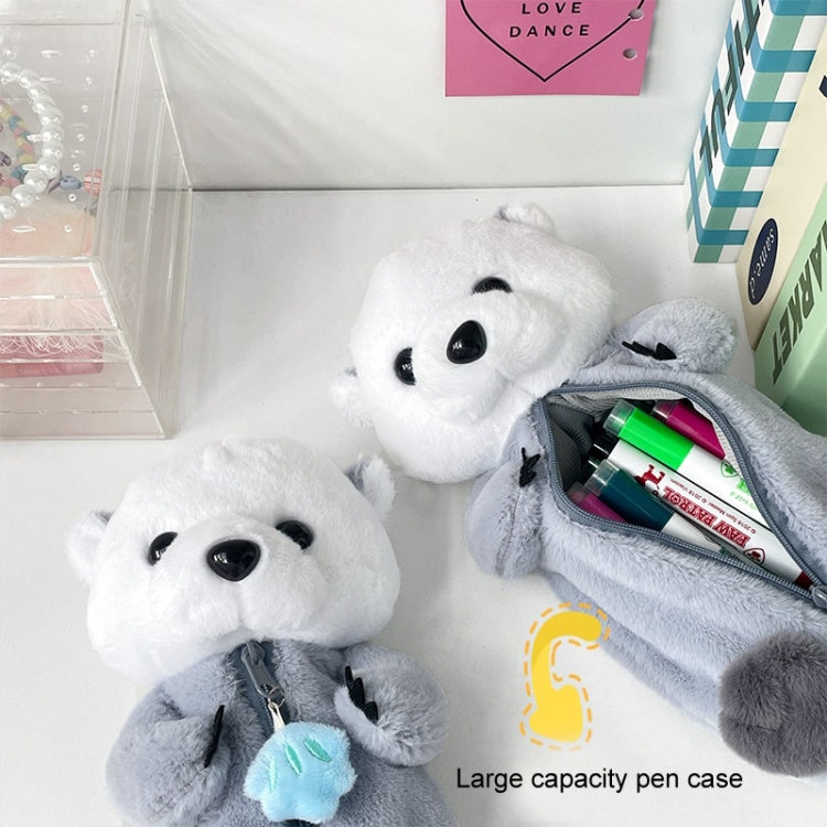 Cute Otter Plush Pen Pouch Practical Cartoon Animal Student Stationery Storage Bag My Store