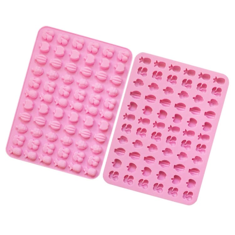 66 Grids Fruit Silicone Fudge Molds Mini Candy Molds-Reluova