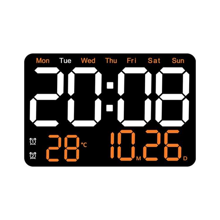 Multifunctional LED Digital Display Electronic Wall Clock Living Room Silent Alarm Clock My Store